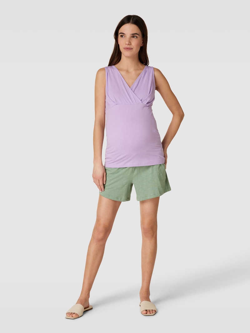 Umstands-Shorts aus Bio-Baumwolle Modell 'EVI' in lindgrün