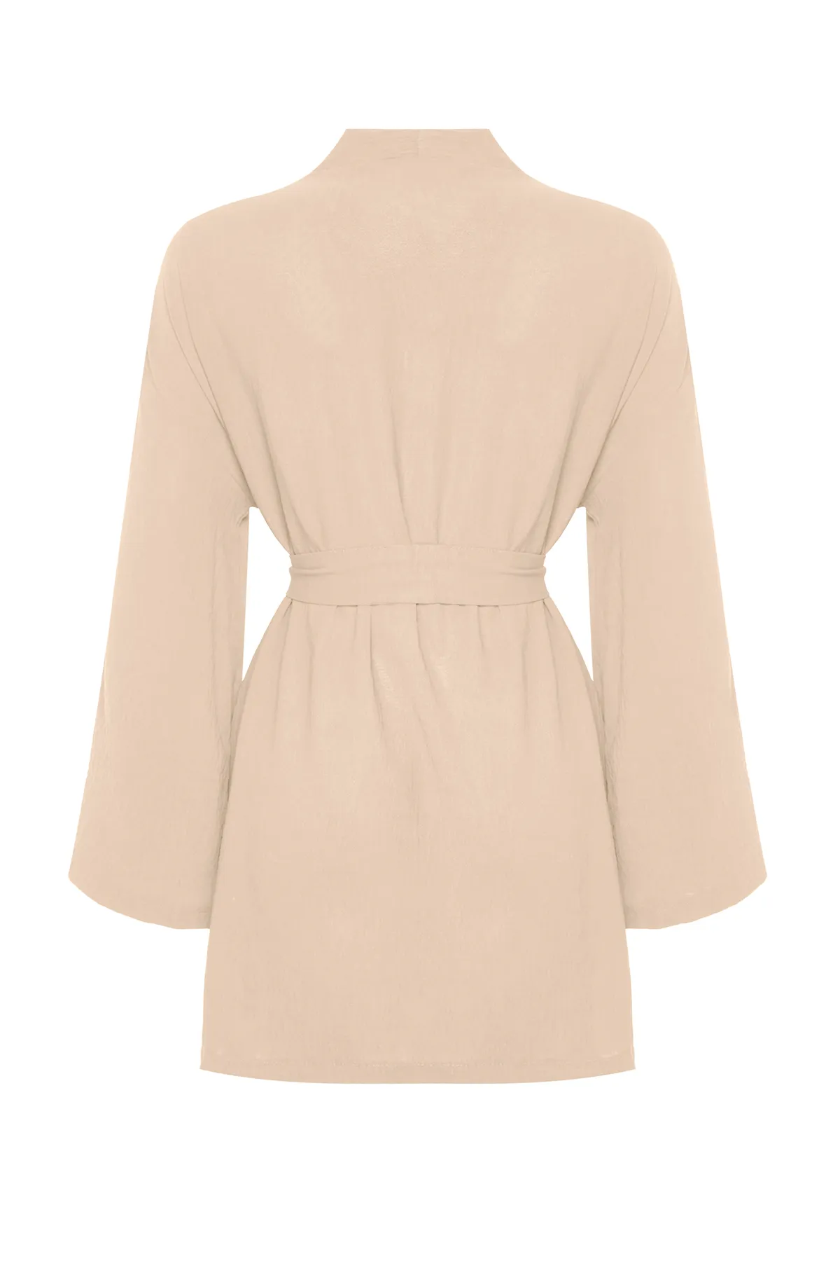 Trendyol Modest  Steingewebter Kimono in Leinenoptik TCTSS24KK00004