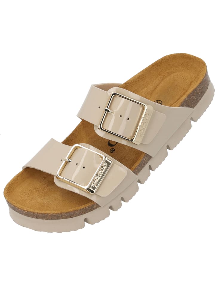 palado Pantoletten in beige lack günstig kaufen 40