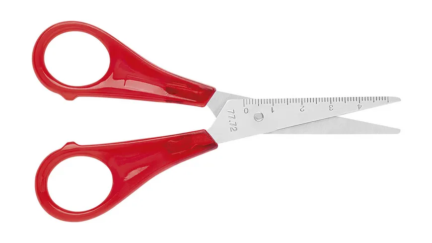 Bastelschere spitz 13cm sortiert