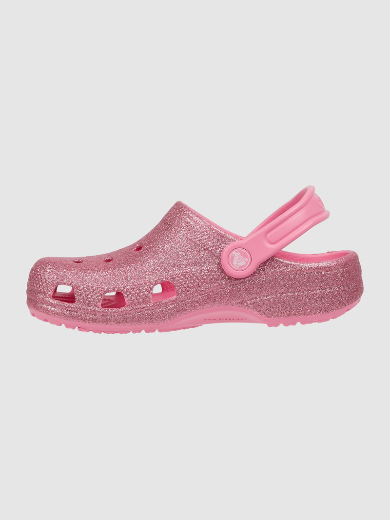 Clogs mit Glitter-Effekt in pink