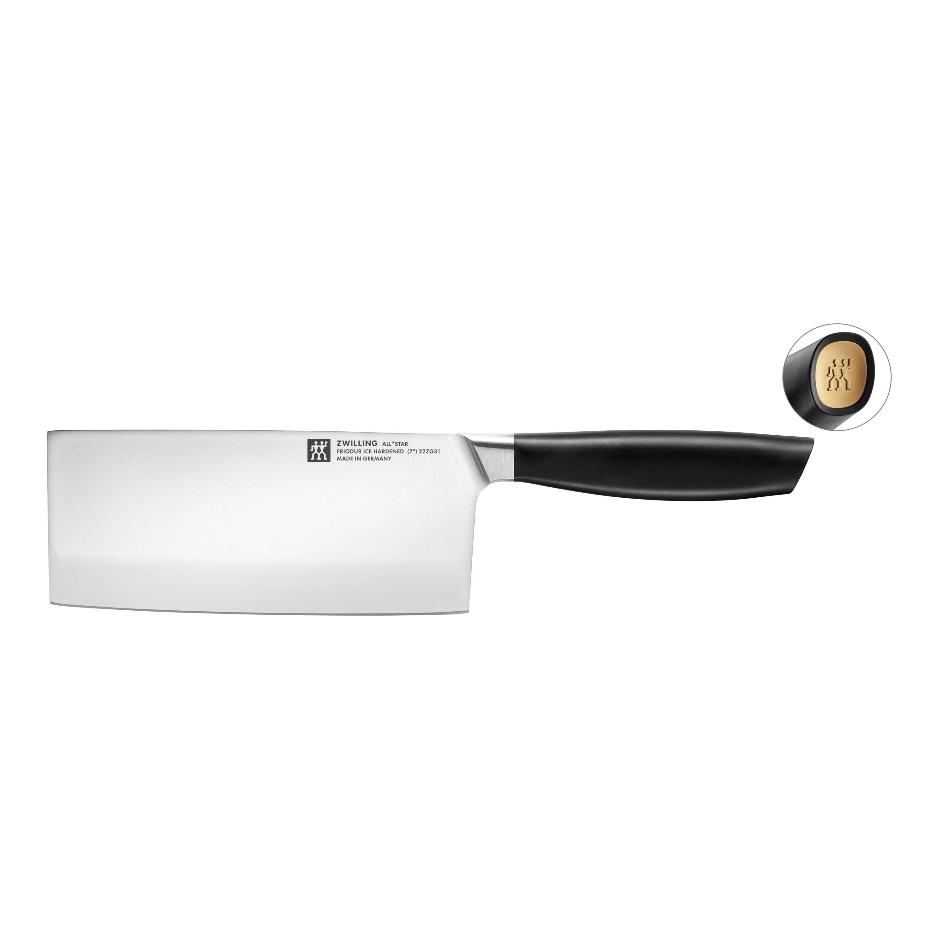 Chin. Kochmesser 18 cm, Gold Matt
