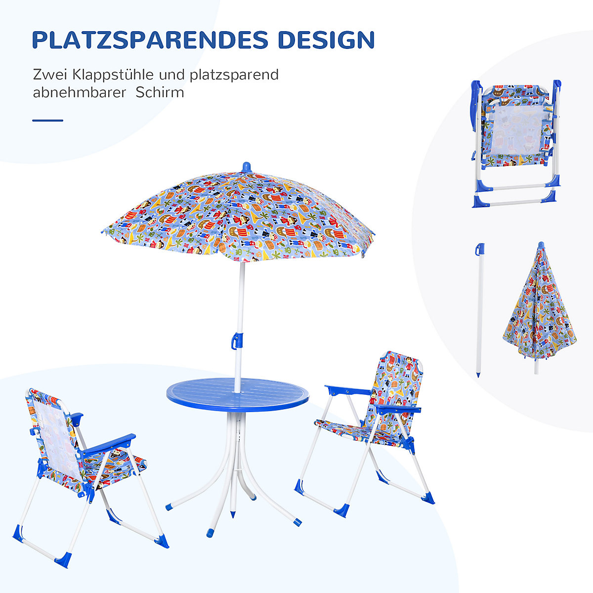 Kinder Gartenset mit Sonnenschirm