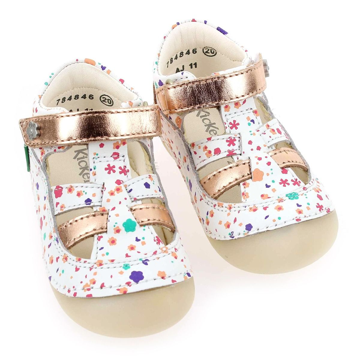 Kickers  SUSHY BLOSSOM - Blanc Multi
