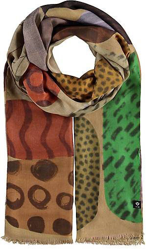 FRAAS Sustainability Edition - Schal mit buntem Kieselstein-Design - Made in Italy