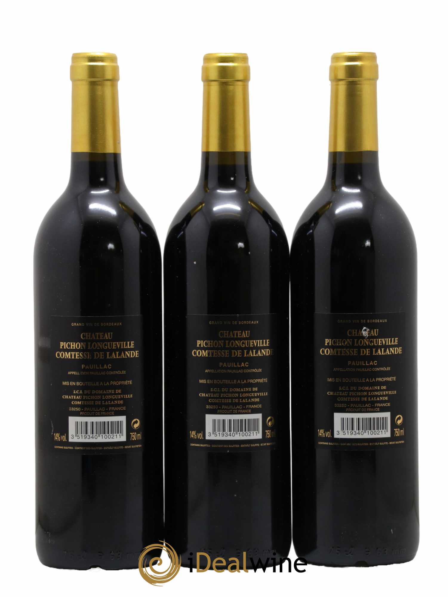 Château Pichon Longueville Comtesse de Lalande 2ème Grand Cru Classé  2010 - Lot de 6 Bouteilles