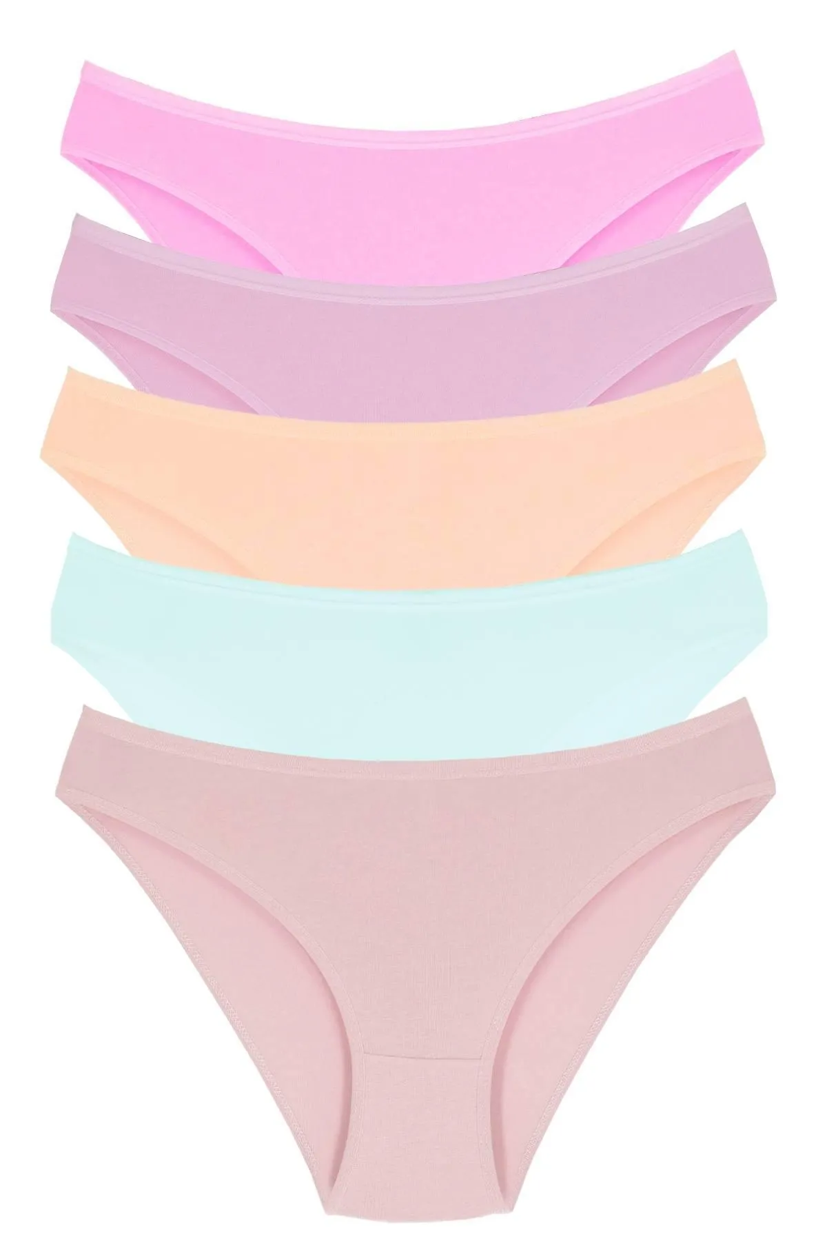 Newlilla  1001 Damen 5-teiliges Daily Slip Höschen V19