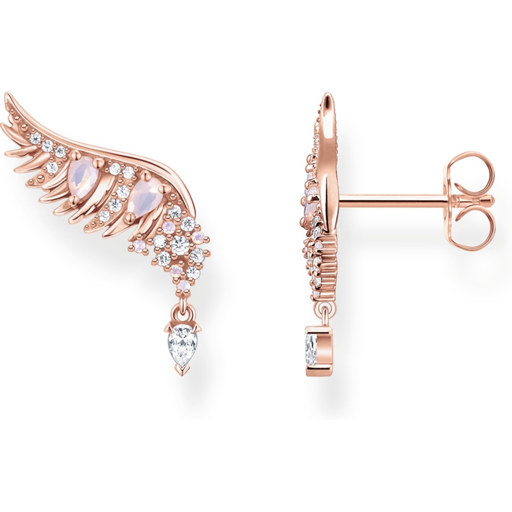 Thomas Sabo Boucles d'oreilles à fermoir à poussette 925 Argent Boucles d'oreilles