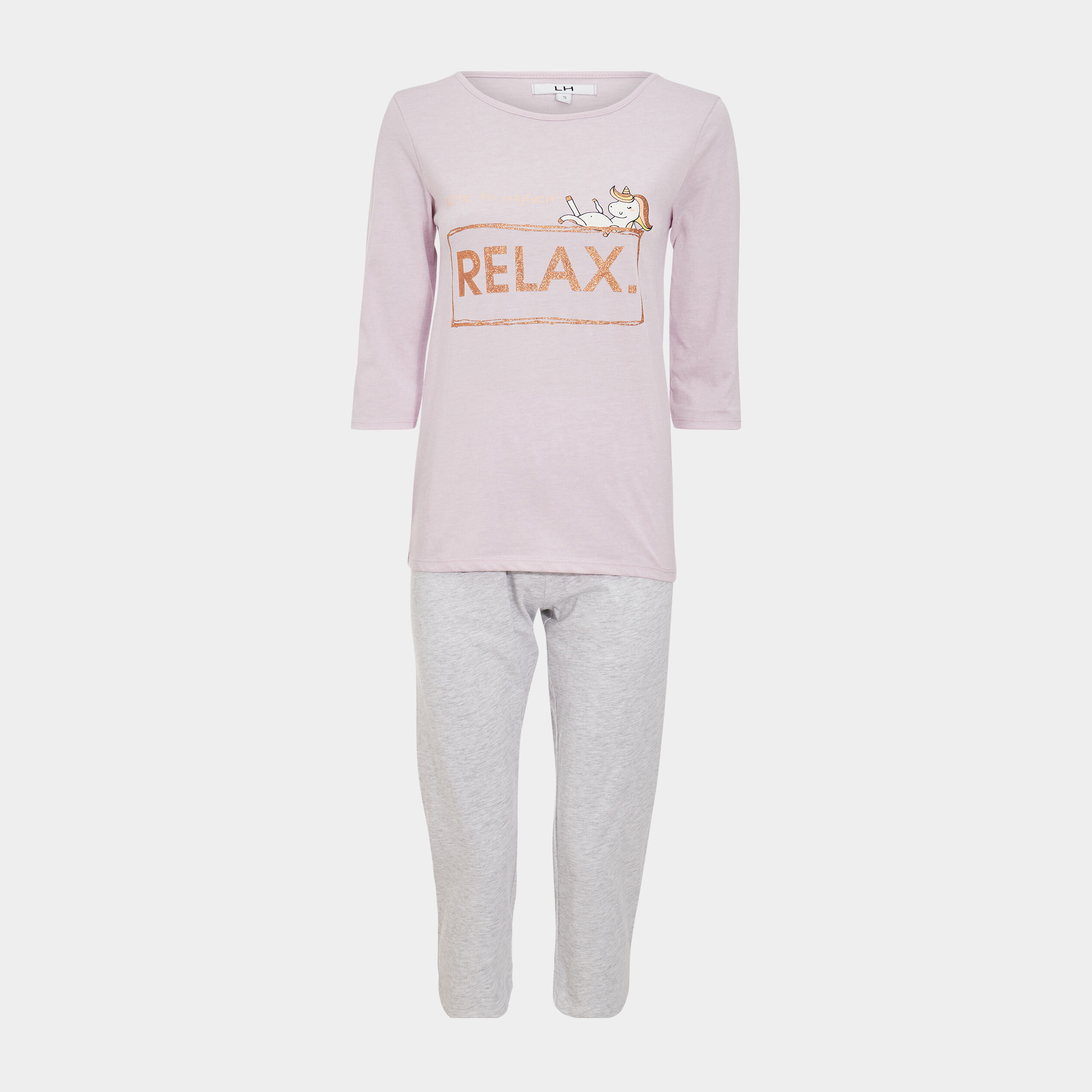 Ensemble pyjama 2 pièces parme femme | La Halle