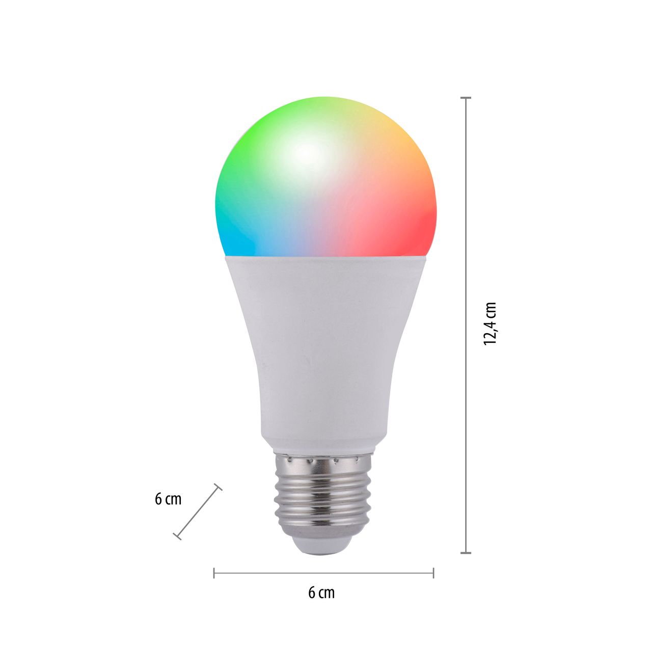 JUST LIGHT LED Lampe MIKA, E27/10Watt, RGB, 2700-5000K, dimmbar, steuerbar über VREEDA-App