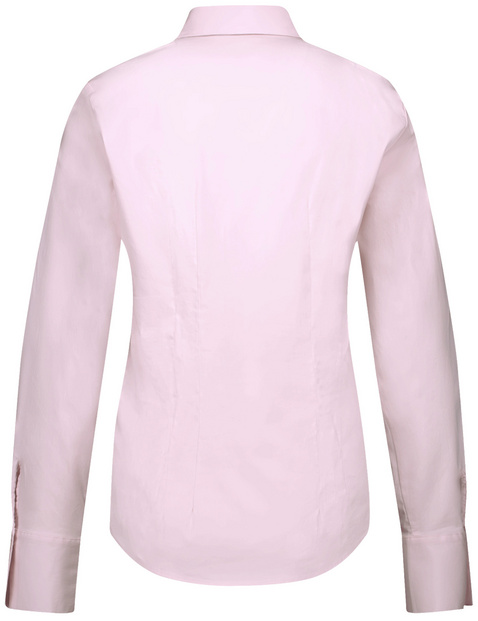 Taillierte Hemdbluse aus Baumwoll-Mix