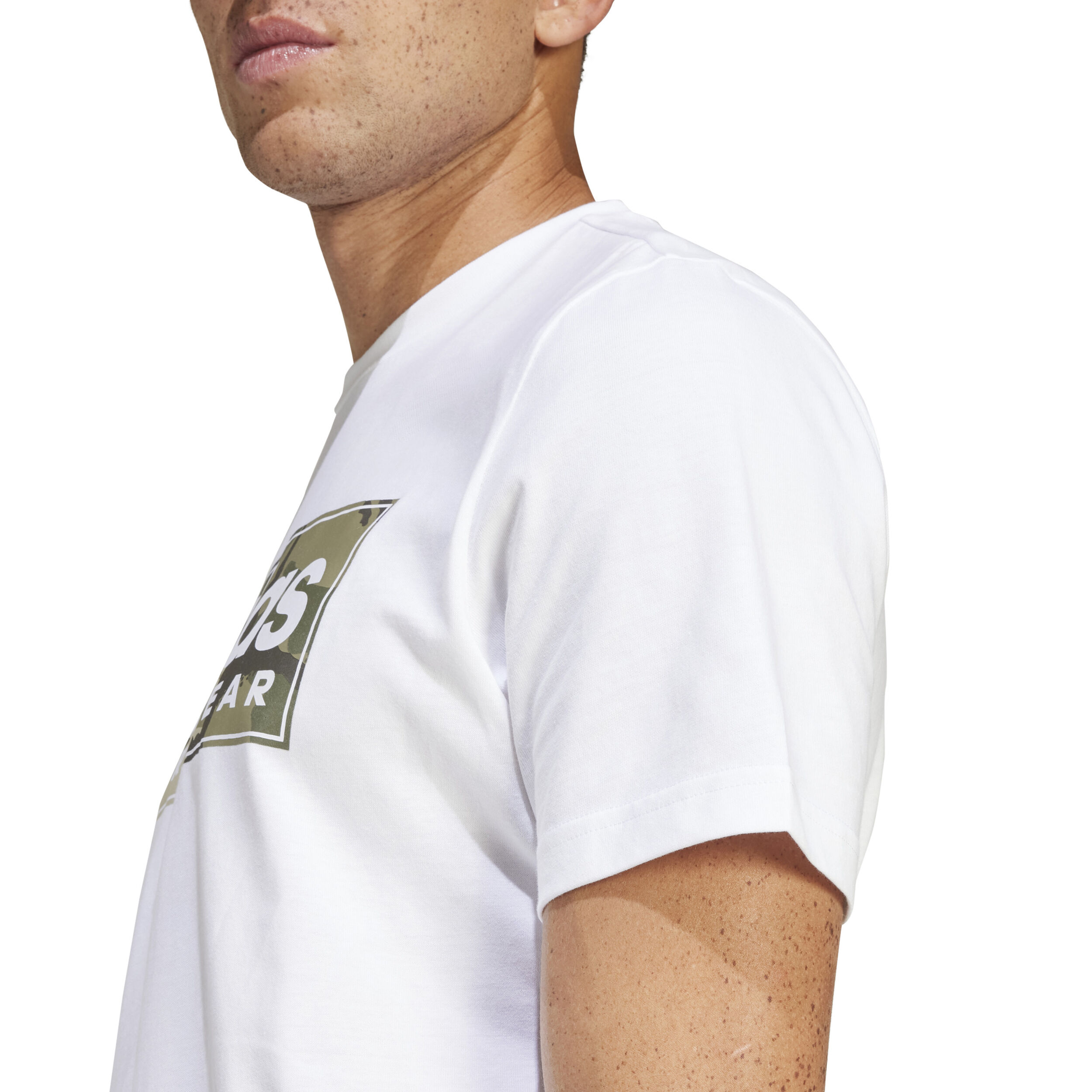 Camo Graphic 2 T-Shirt Herren - Weiß, Oliv