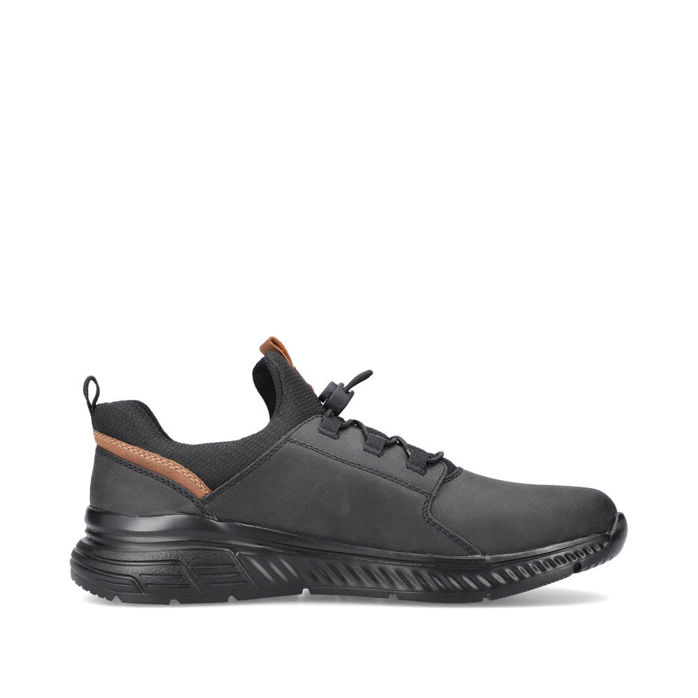 Rieker Herren Slipper tiefschwarz