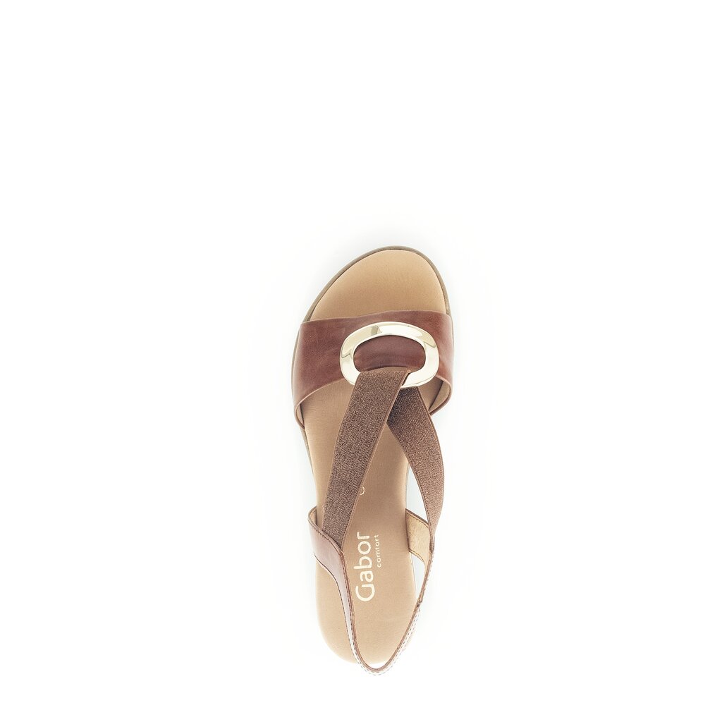 Gabor comfort Keilsandalette braun
