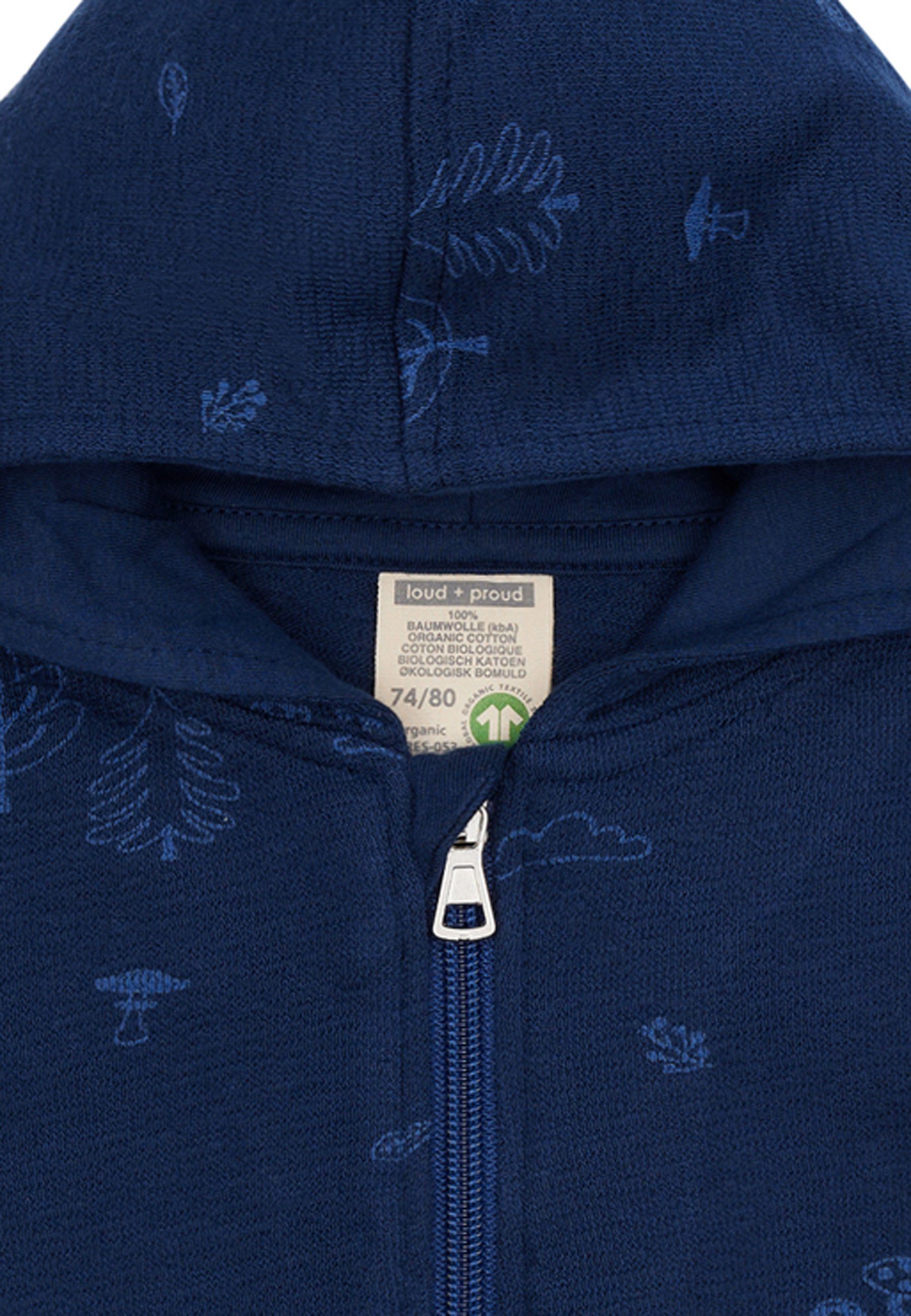loud + proud Strickjacke Warmer Strukturstrick GOTS zertifizierte Bio-Baumwolle