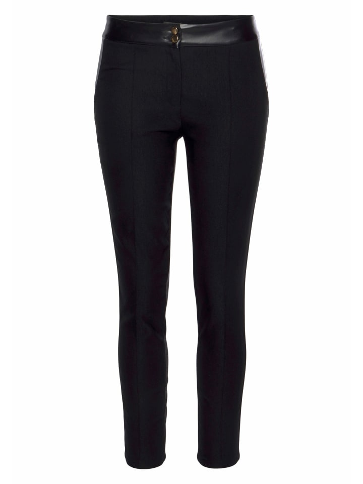 LASCANA Stretch-Hose in schwarz günstig kaufen