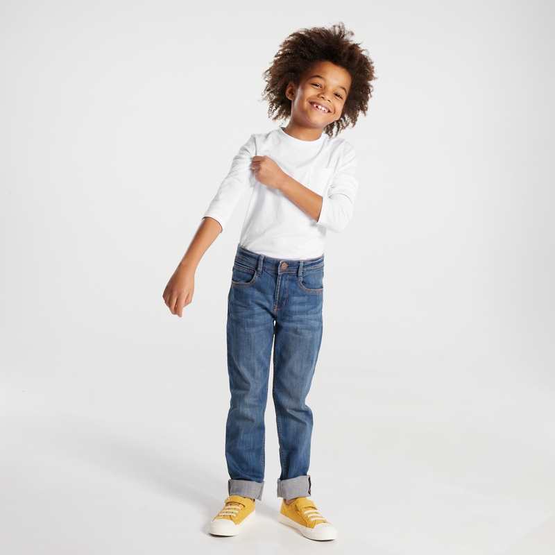 T-shirt uni en coton blanc garçon