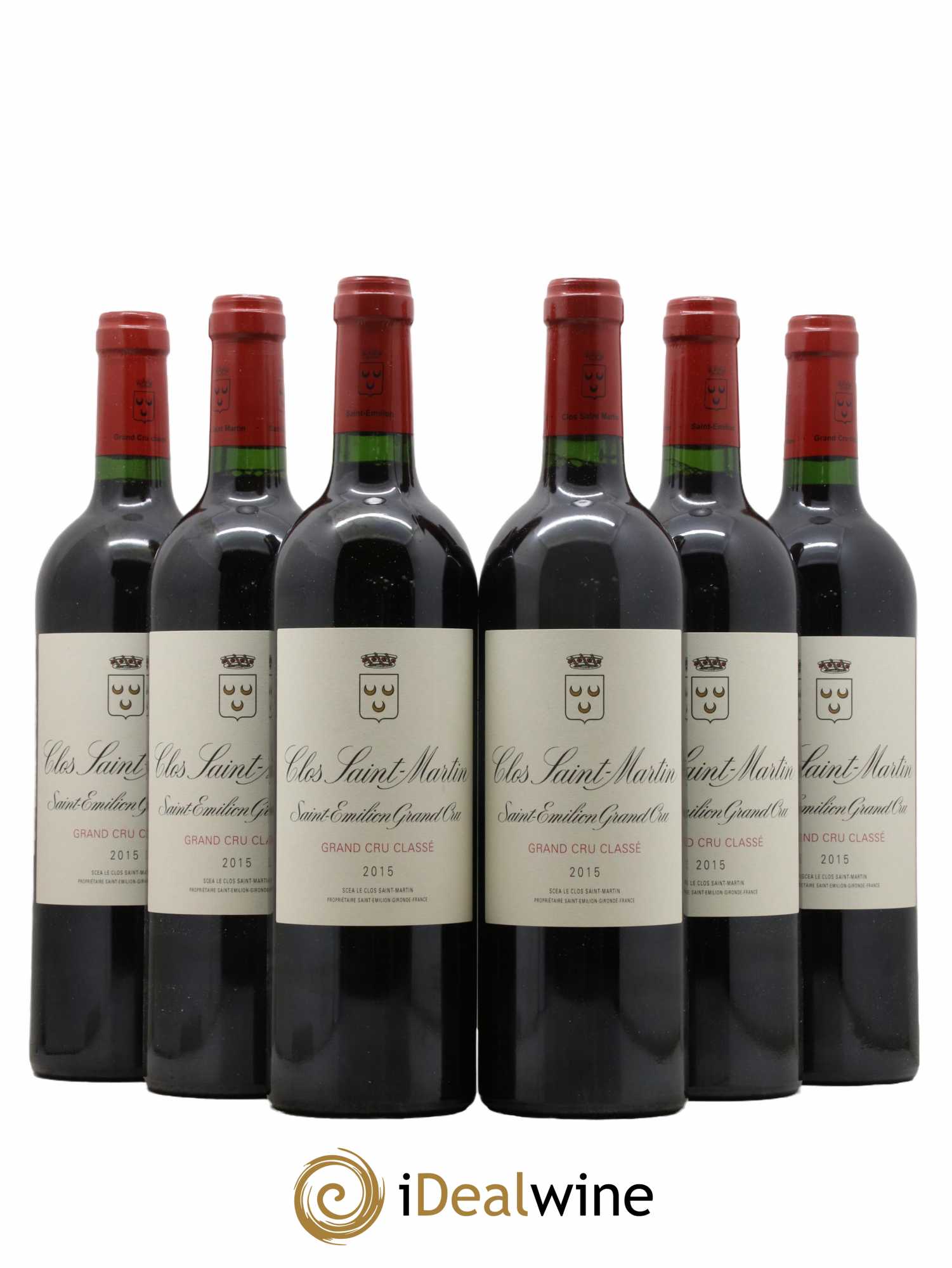 Clos Saint Martin Grand Cru Classé  2015 - Lot de 6 Bouteilles