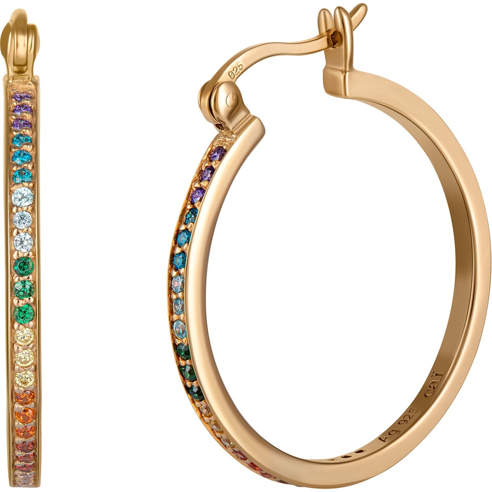 caï Créoles 925 Argent Boucles d'oreilles