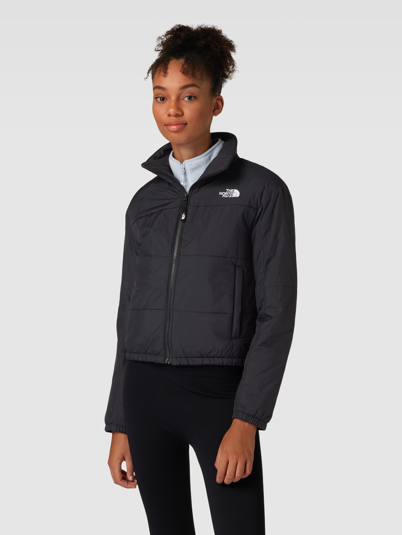 Steppjacke mit Label-Stitching Modell 'GOSEI' in schwarz