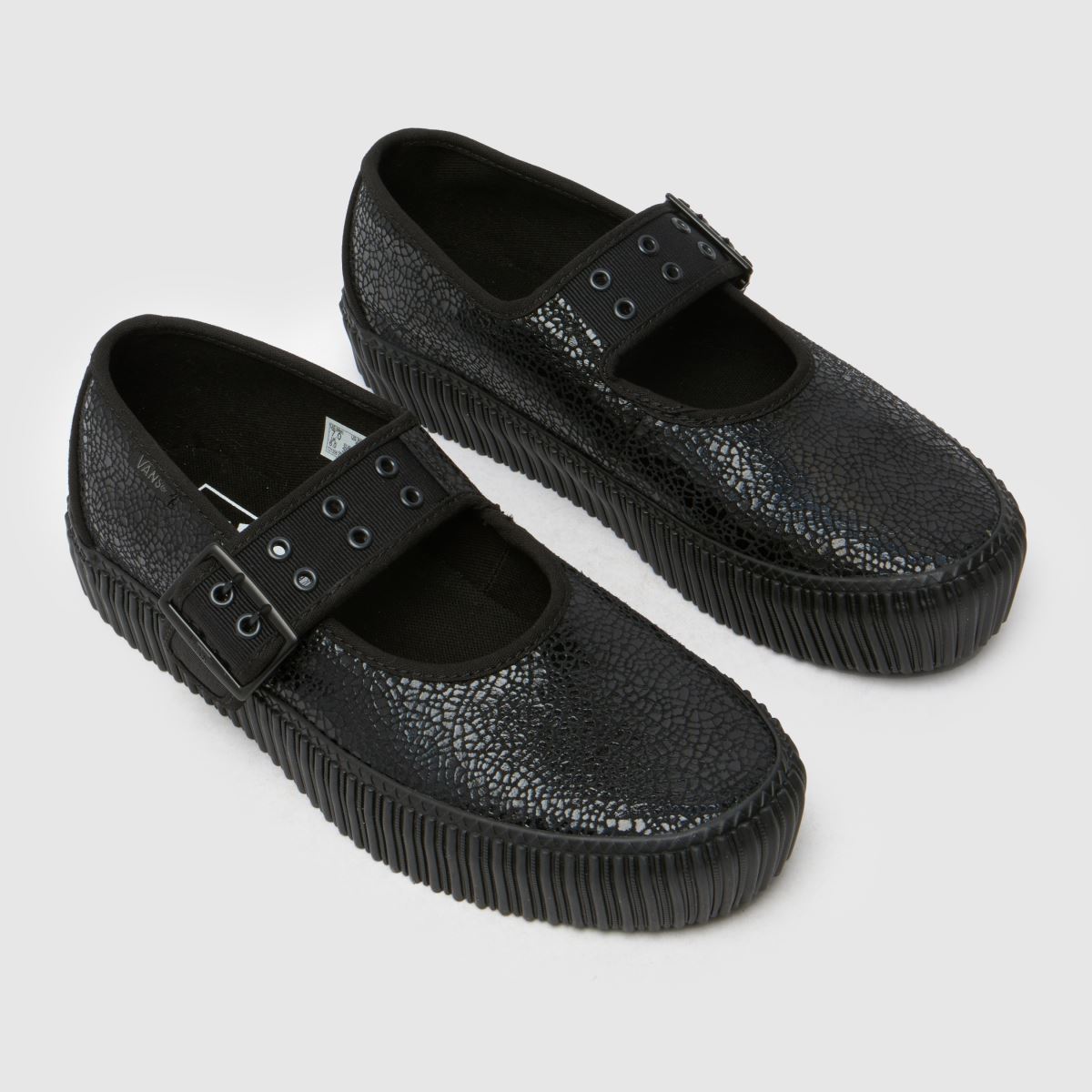 Vans – Mary Jane – Svarta creeper-sneakers