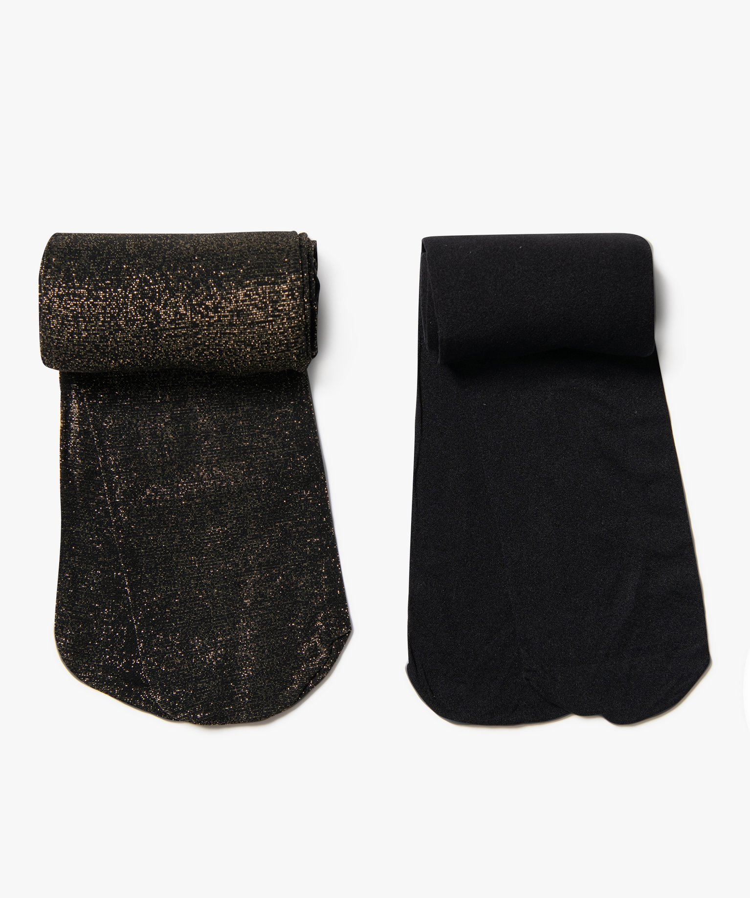 Collants semi-opaques fille ( lot de 2) noir | GEMO
