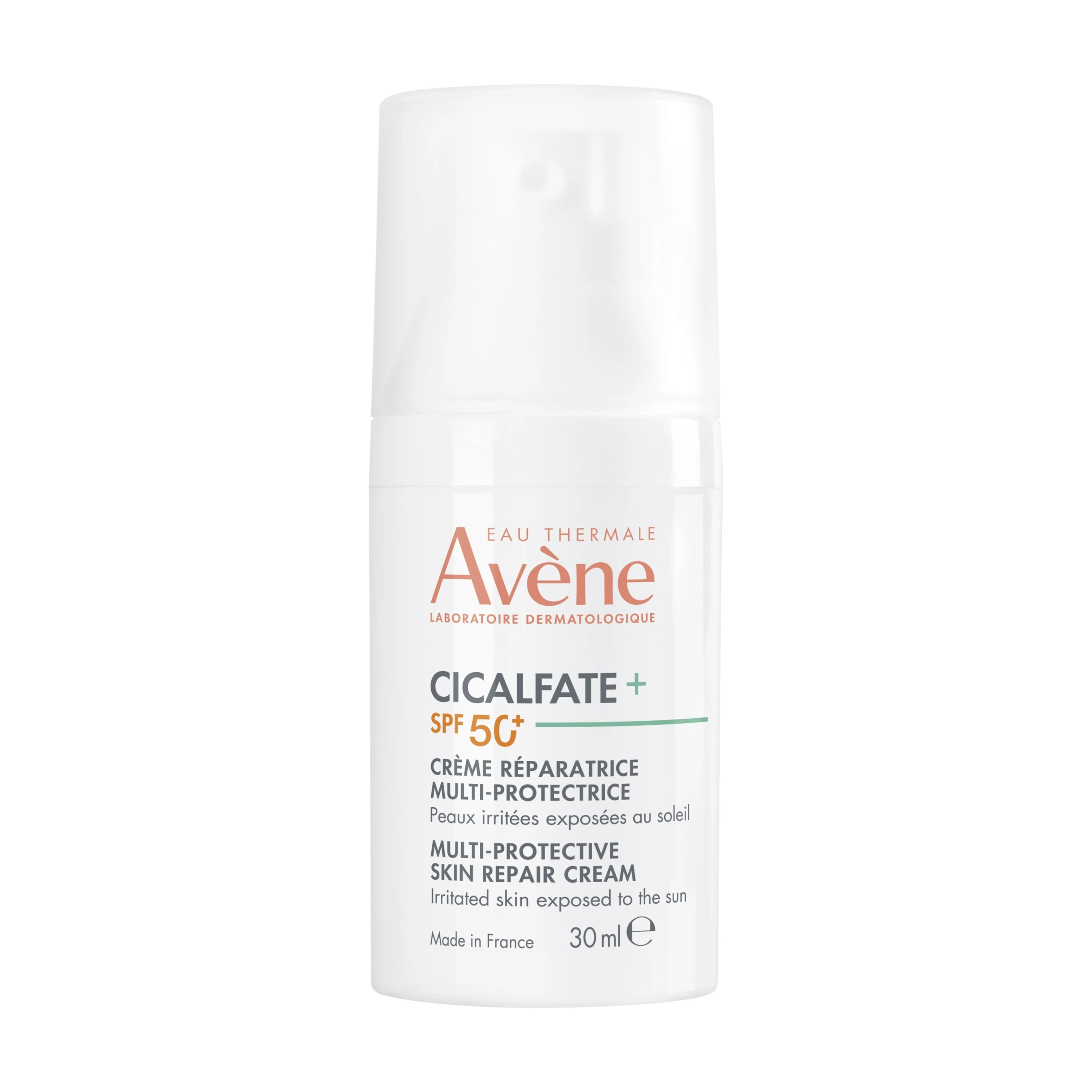 Crema Reestructurante Multiprotectora Cicalfate+ SPF50+ - Protector solar facial de alta protección, tratamiento reparador, crema facial de día antiimperfecciones