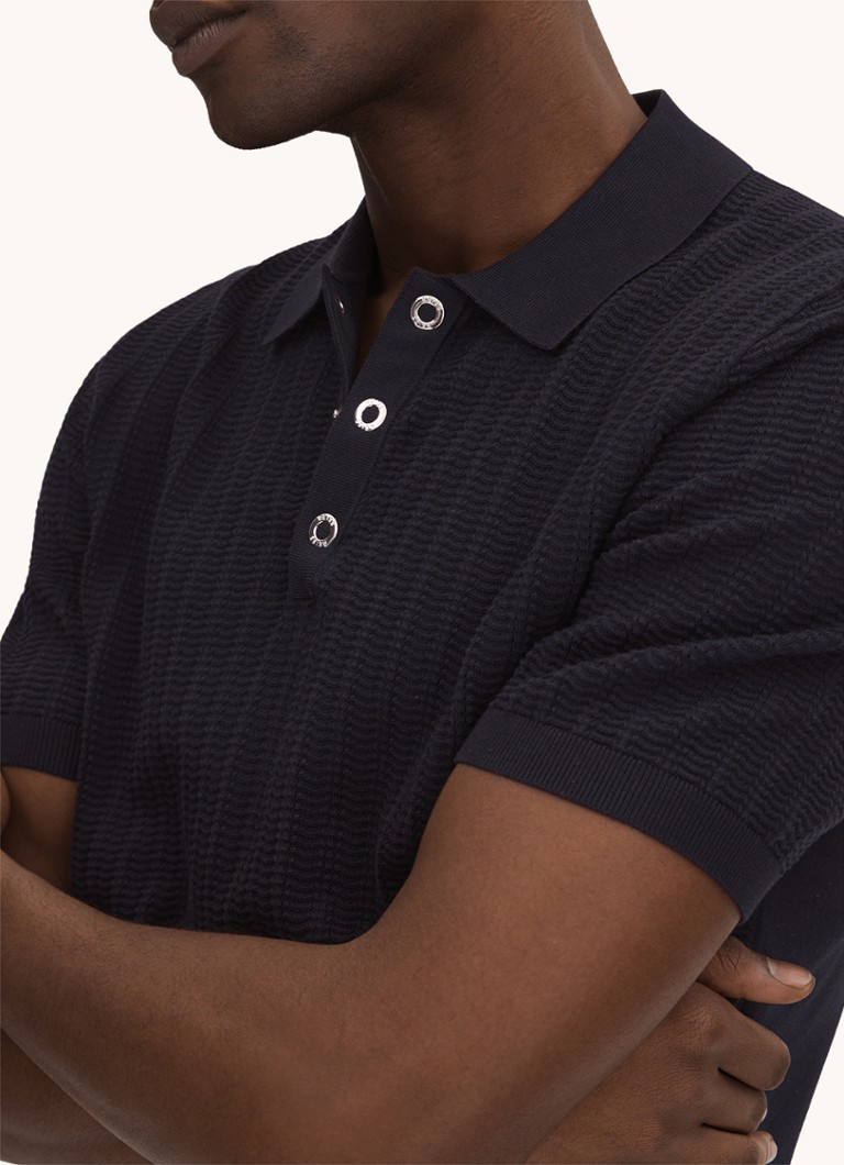 Reiss Pascose regular fit polo with texture