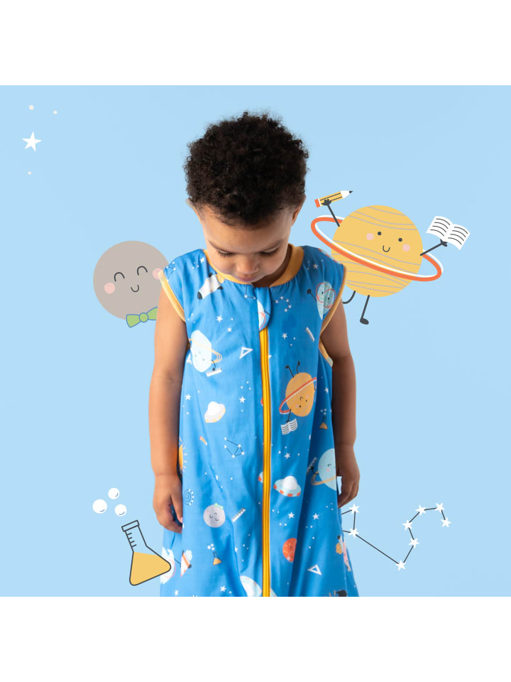 Schlummersack Babyschlafsack, 1.0 TOG in Blau-Gelb günstig kaufen