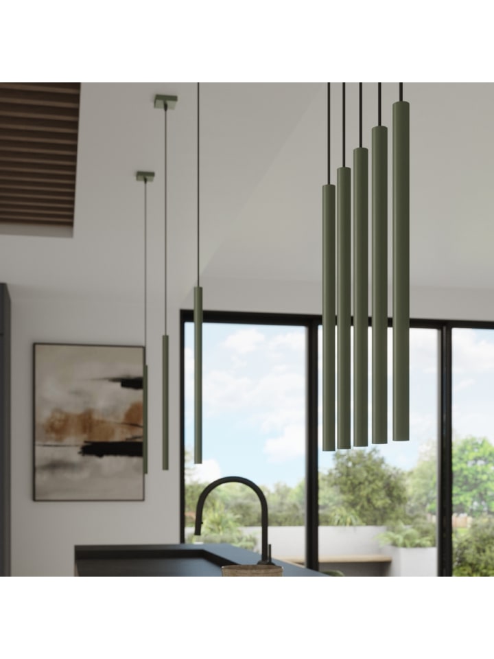 Nice Lamps Wandleuchte FIDEUS 2 olivgrün H 50 cm günstig kaufen onesize