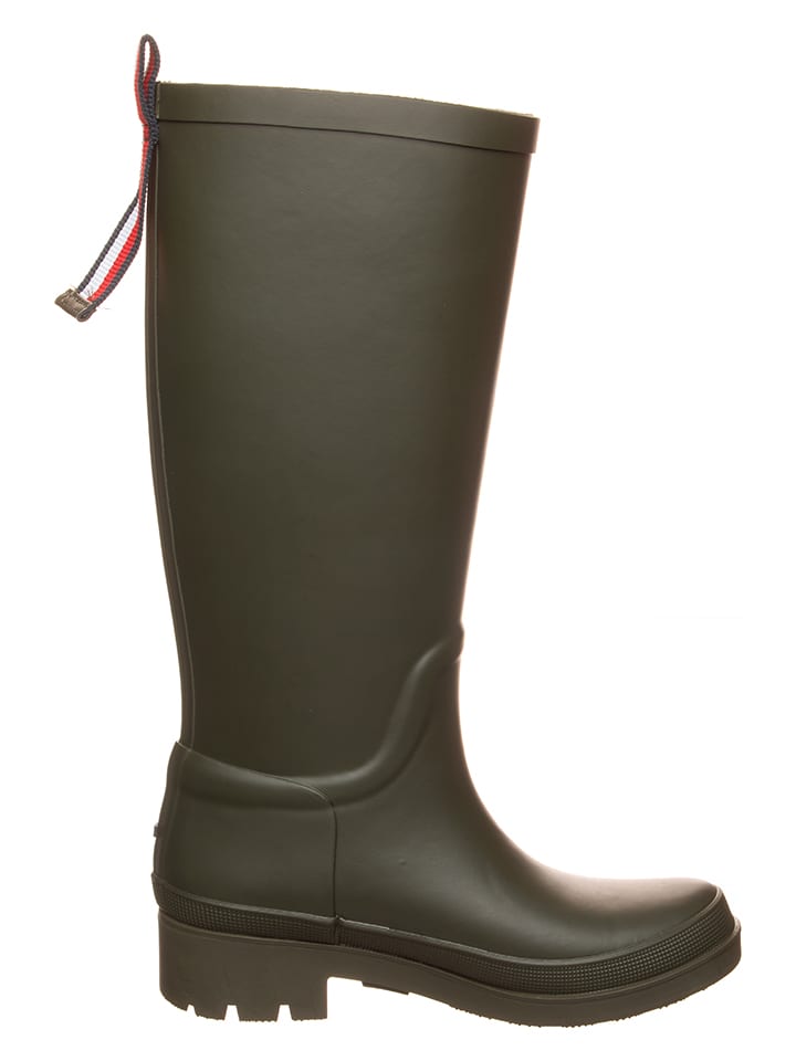 Tommy Hilfiger Shoes Gummistiefel in Khaki günstig kaufen