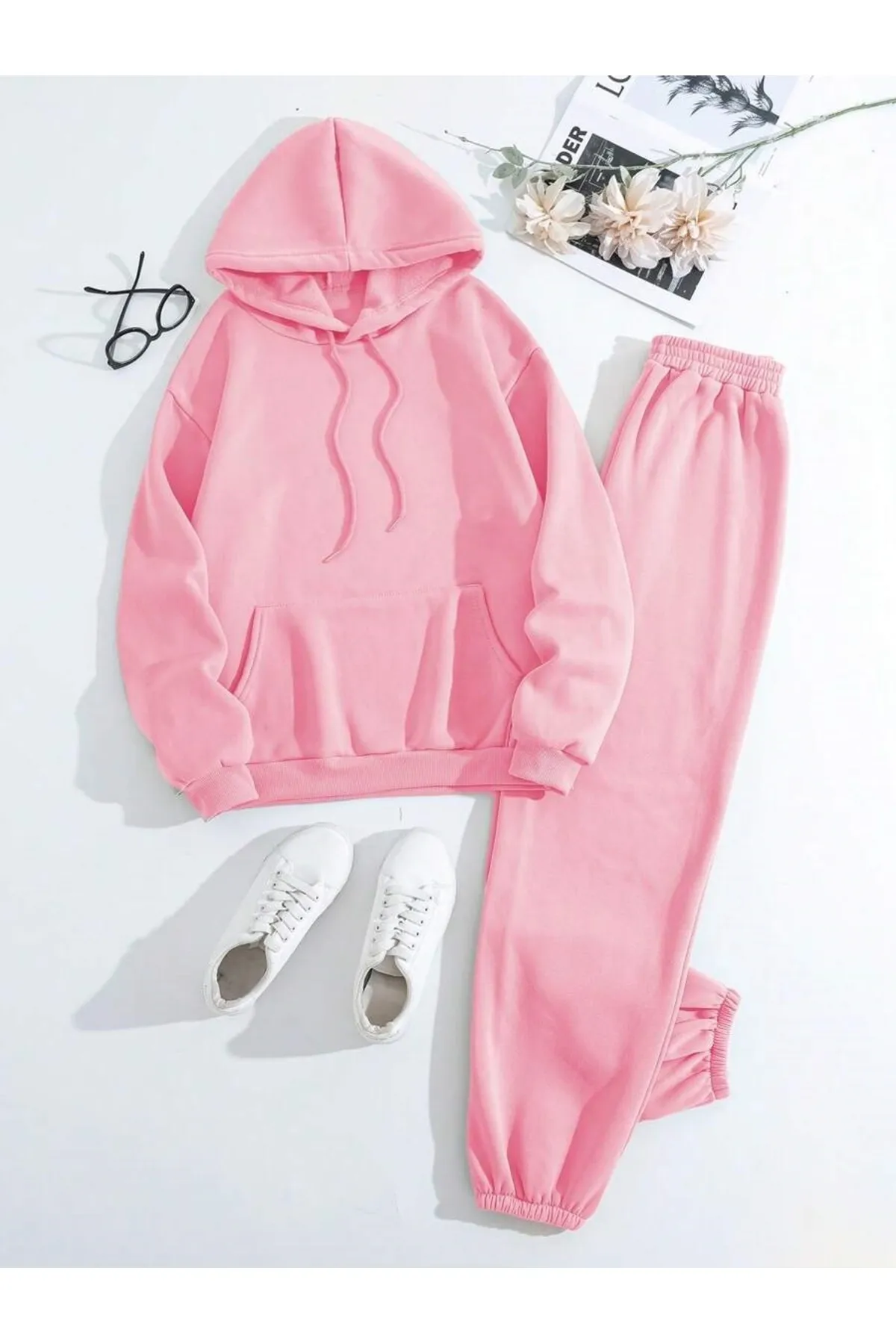 MOONBULL  Sport-Sweatsuit Set - Rosa - Regular Fit