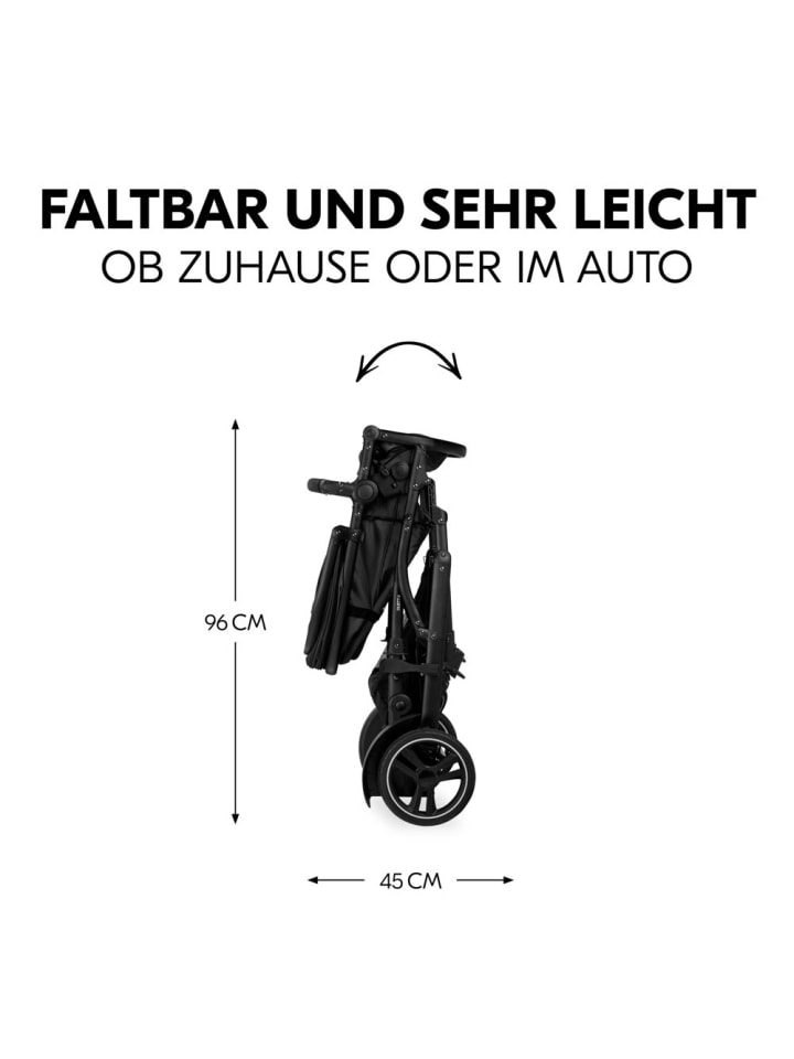 Hauck Geschwisterwagen Duett 4 - Black in schwarz günstig kaufen onesize