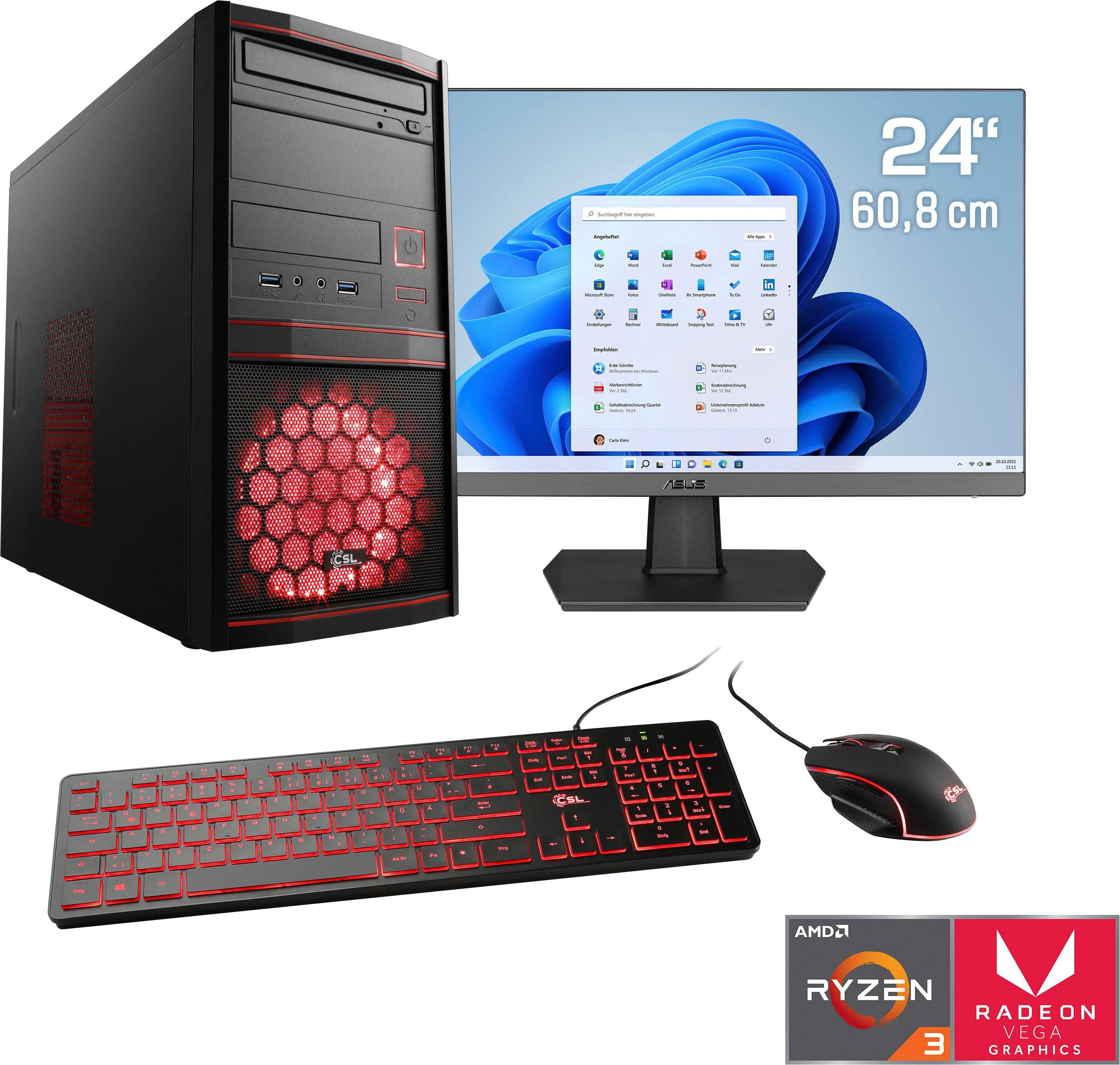 CSL Sprint V28980 Gaming-PC-Komplettsystem (24
