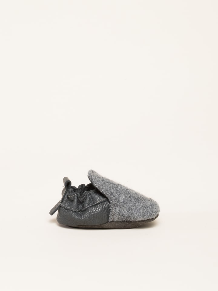 Gottstein Krabbelschuhe Plain in grau günstig kaufen