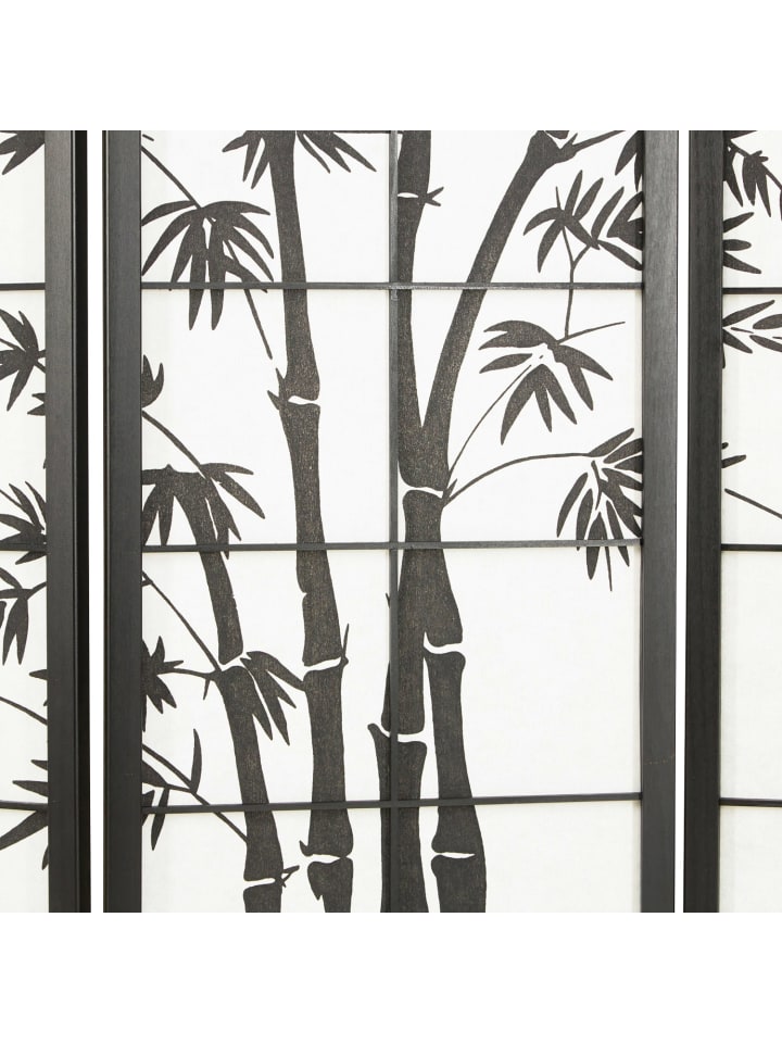 Homestyle4u 5-tlg. Paravent in Schwarz 220x179 günstig kaufen onesize