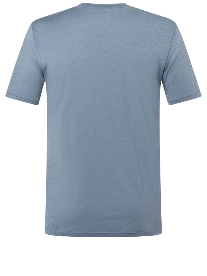 super.natural Merino T-Shirt M ESSENTIAL SS in Grau-Blau günstig kaufen