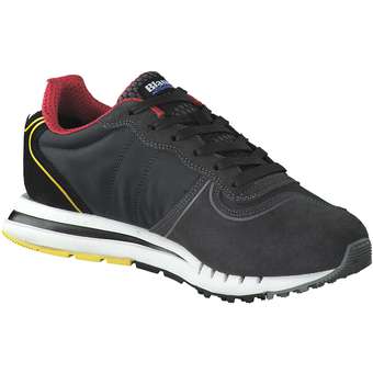 Blauer USA Schnürsneaker in schwarz