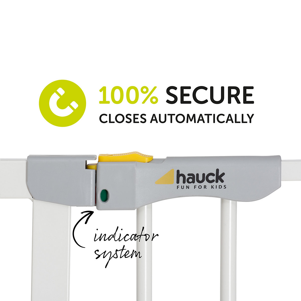 Tür-und Treppenschutzgitter Autoclose N Stop 2, 75 - 80cm, selbstschließend, ohne Bohren, weiß