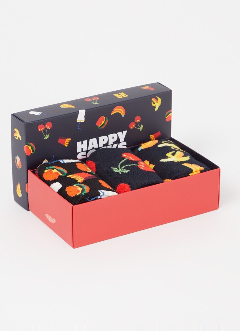 Čarape s printom Happy Socks, pakiranje od 3 komada
