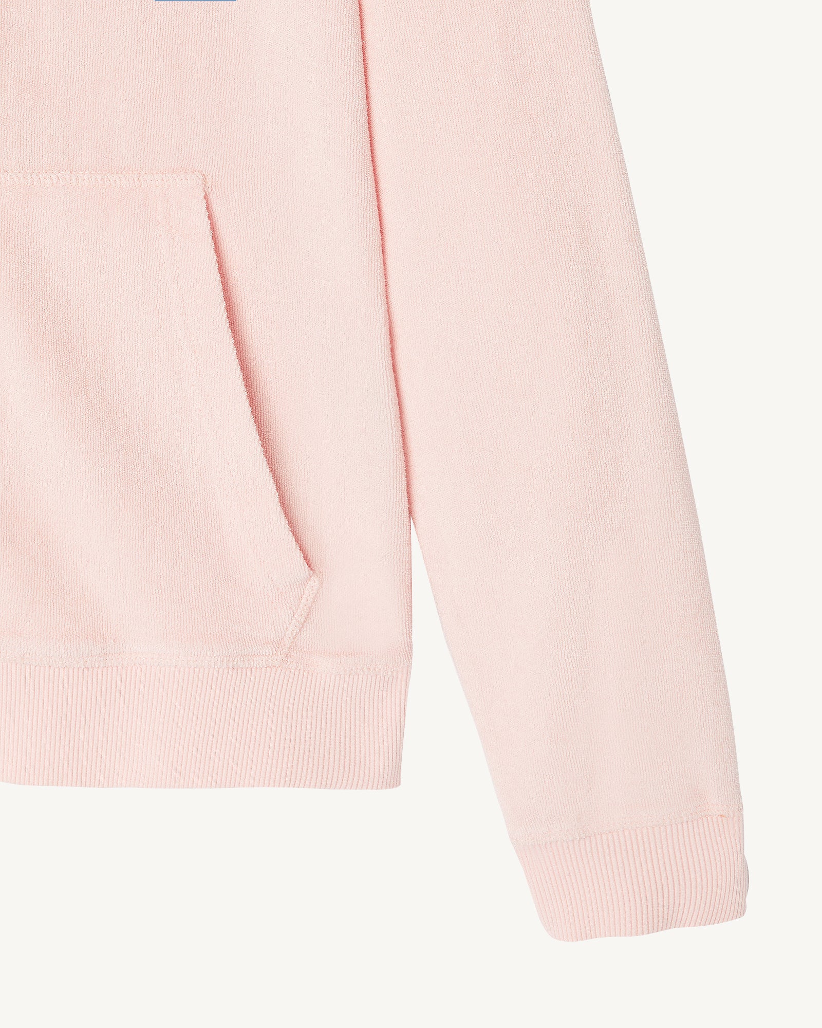 Veste zipée éponge Rose clair Corail