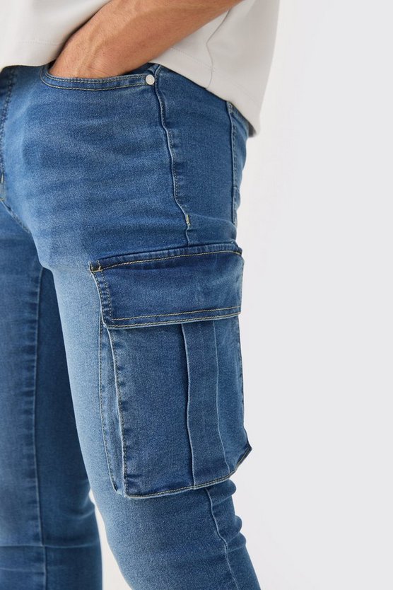 Skinny Stretch Cargo-Jeans