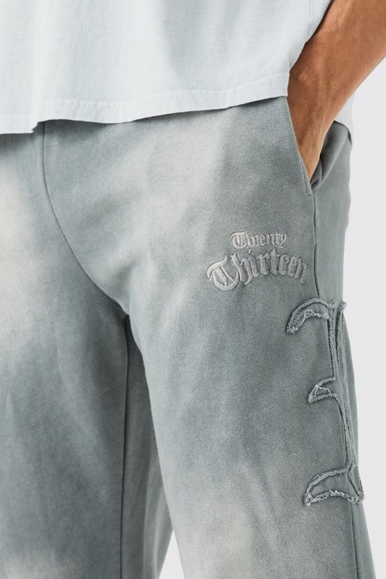Gebleichte Oversize Jogginghose