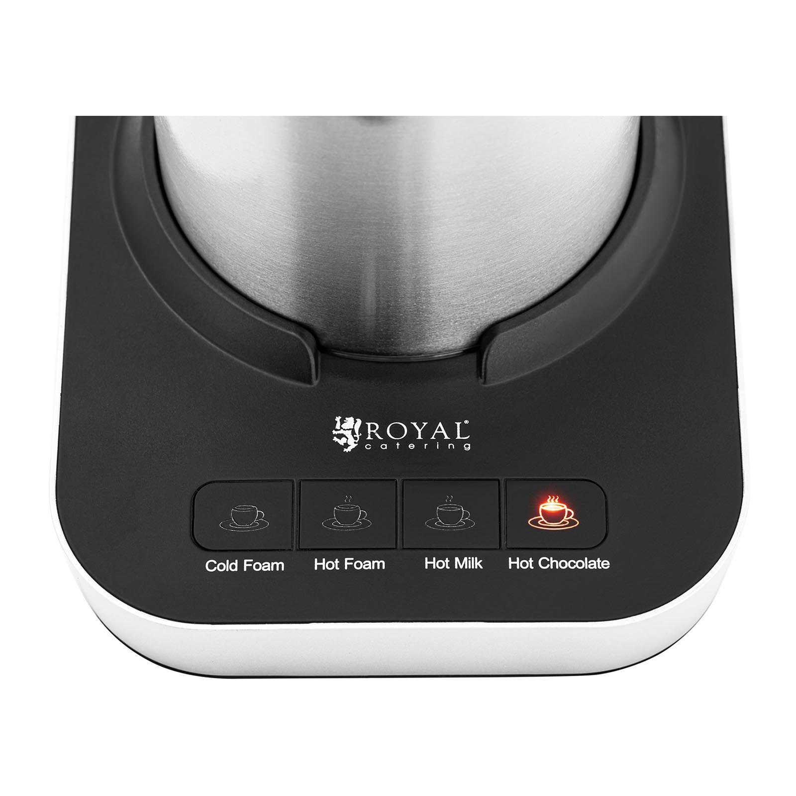 Royal Catering Milchaufschäumer Elektrischer Milchschäumer Milchaufschäumer Induktion 0,6 l 4, 550 W