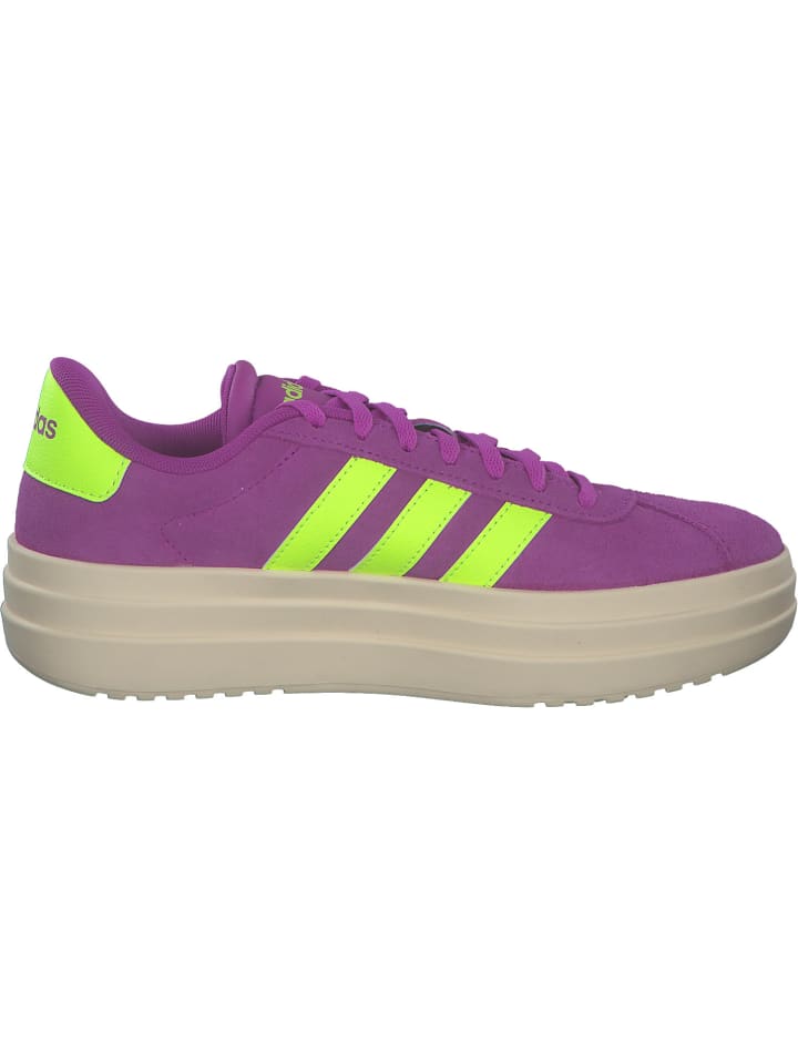 adidas Schnürschuhe in flash pink/lucid lemon/silver günstig kaufen
