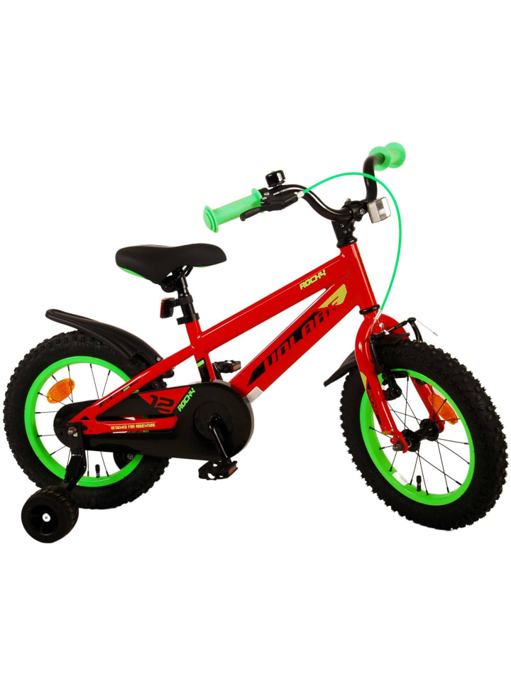 Volare Kinderfahrrad Rocky für Jungen 14 Zoll Kinderrad in Rot Fahrrad 4 Jahre günstig kaufen onesize