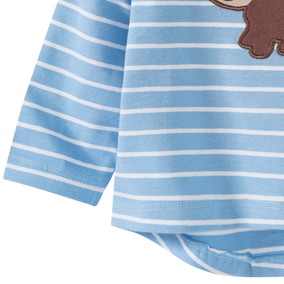 Baby Langarmshirt mit Pferde-Applikation