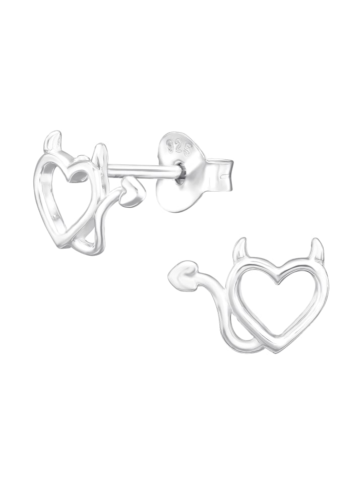 Alexander York Ohrstecker TEUFLISCHES HERZ in 925 Sterling Silber, 2-tlg. günstig kaufen onesize