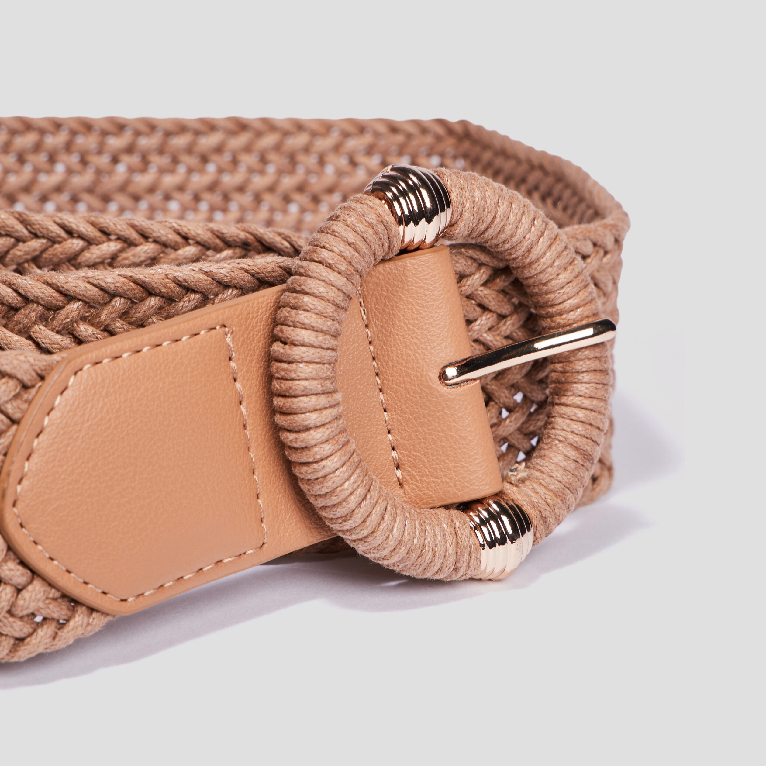 Ceinture tressée sable femme | La Halle