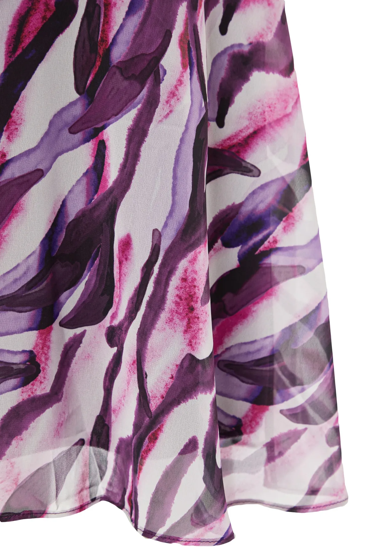 Trendyol Collection  Lila A-Linie Basic Chiffon Midi-Webkleid TWOSS20EL0908
